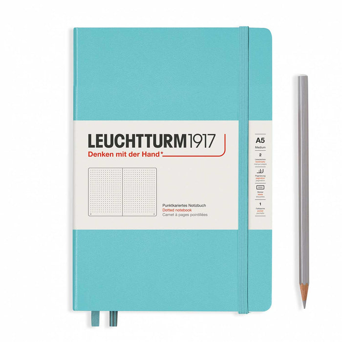 A5 Aquamarine Dotted Hardcover Leuchtturm1917 Notebook