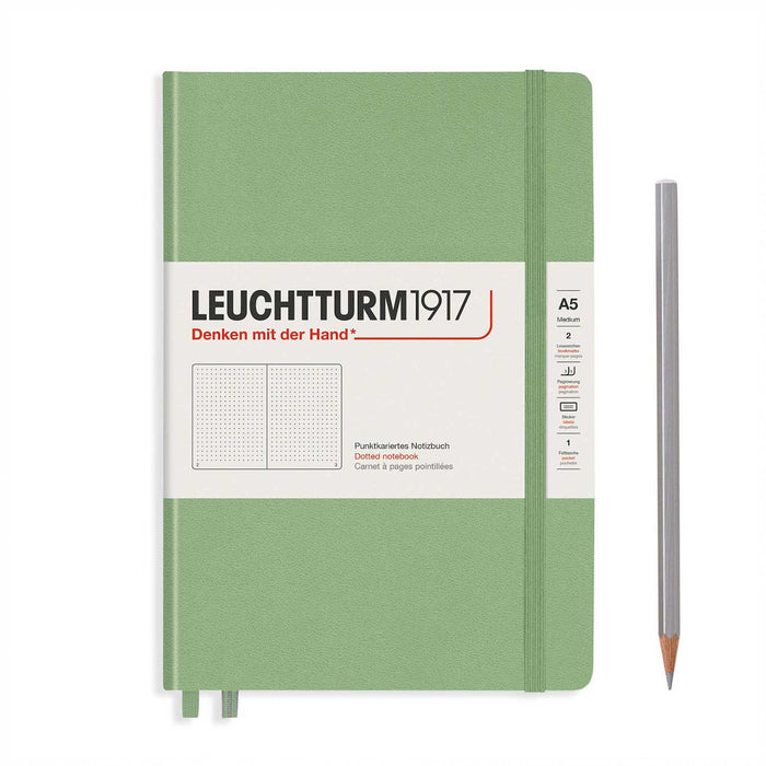 A5 Sage Dotted - Hardcover Leuchtturm1917 Notebook