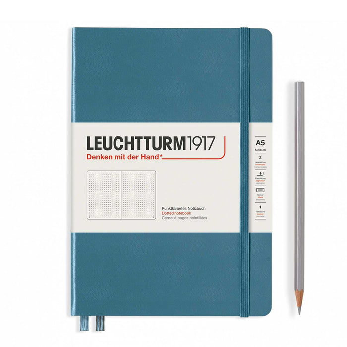 A5 Stone Blue Dotted - Hardcover Leuchtturm1917 Notebook