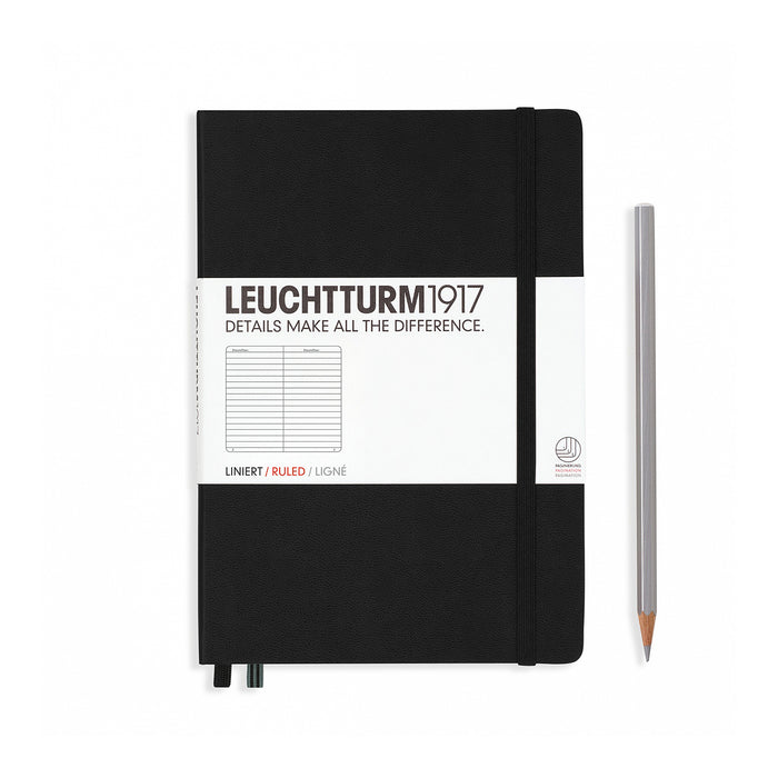 A5 Black Ruled Hardcover Leuchtturm1917 Notebook