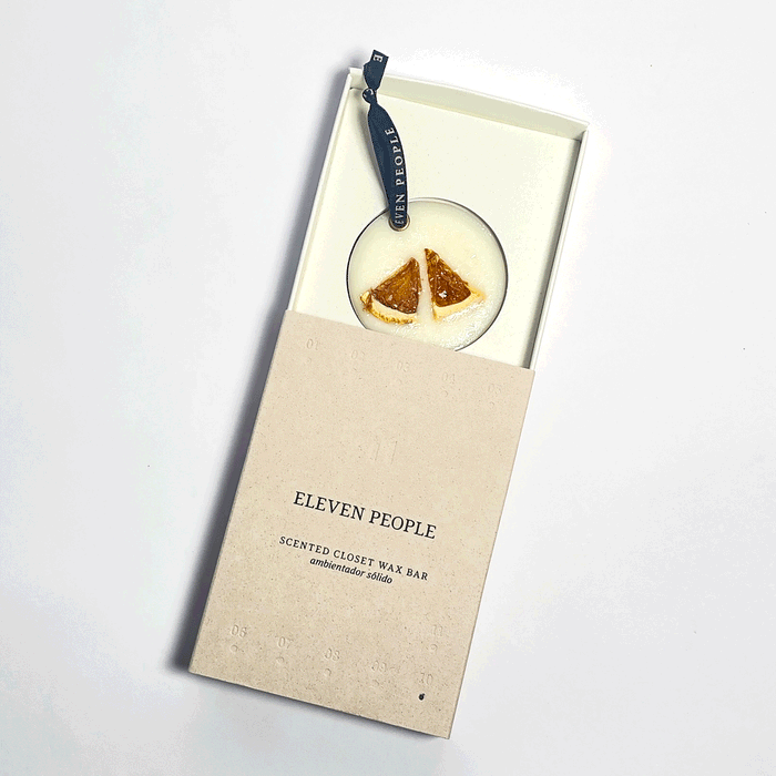 closet bar inside its packaging, in front of a white background