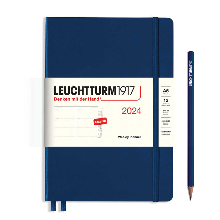 2024 Weekly Planner- A5 - Navy