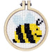 Bee Happy Mini Cross Stitch Keyring Kit