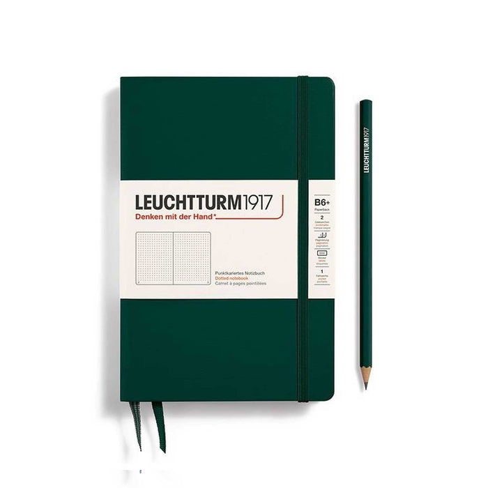 B6+ Forest Green Dotted - Slim Hardcover Leuchtturm1917 Notebook