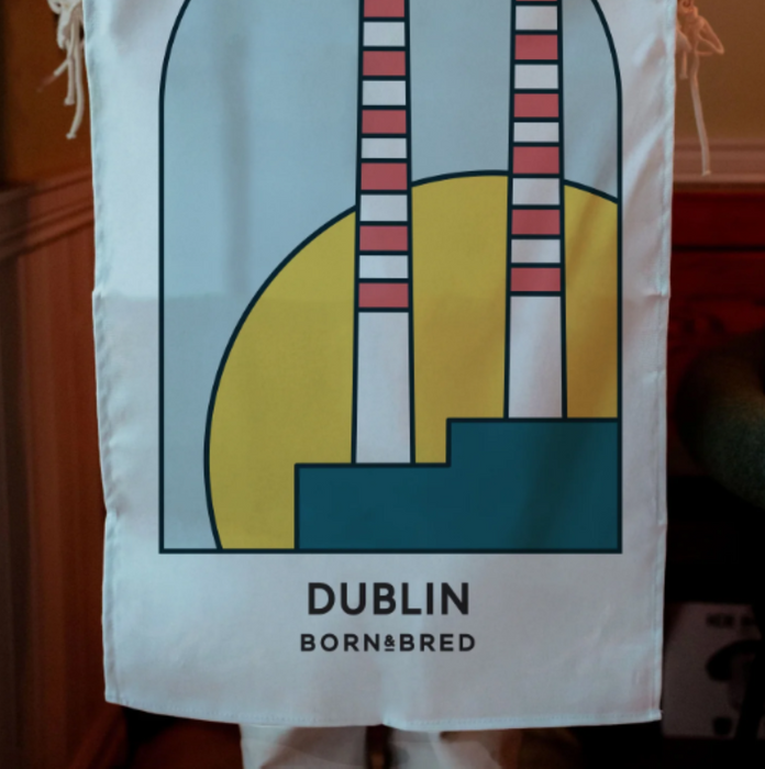 Dublin Scape Tea Towel
