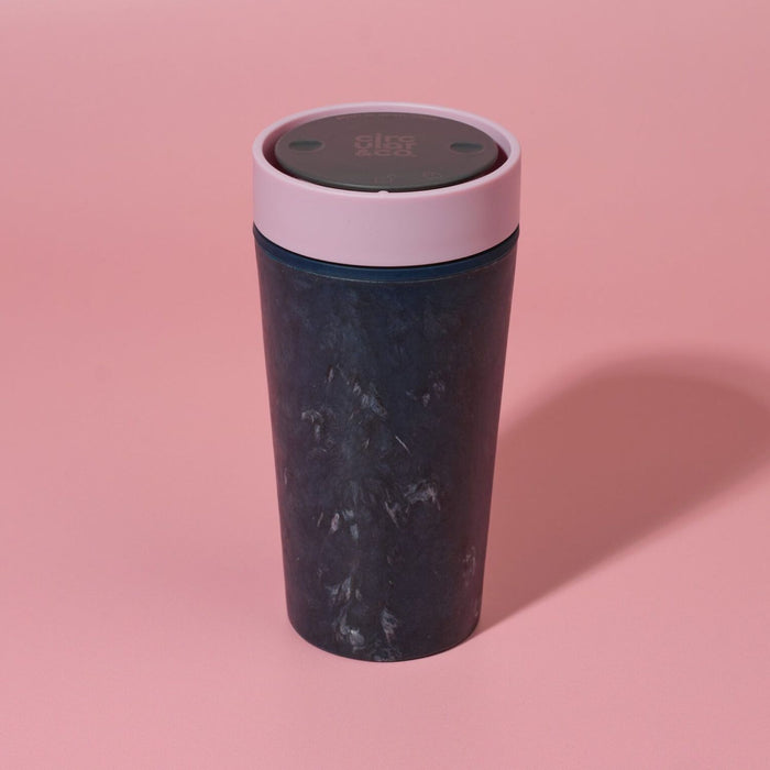 12oz Reusable Fabric Coffee Cup -Dusty Pink