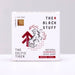 Box of 'The Black Stuff' natural handmade Irish soap with branding elements on a light gray background