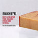 Bar of soap with exfoliating properties on a white background