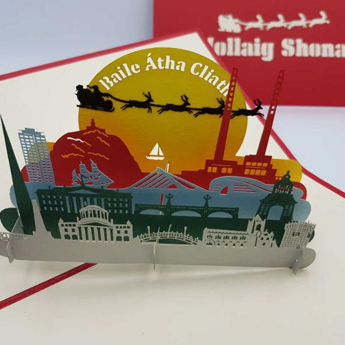 Christmas in Dublin Pop Up Card