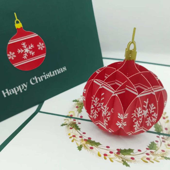 Christmas Bauble -  Pop Up Card