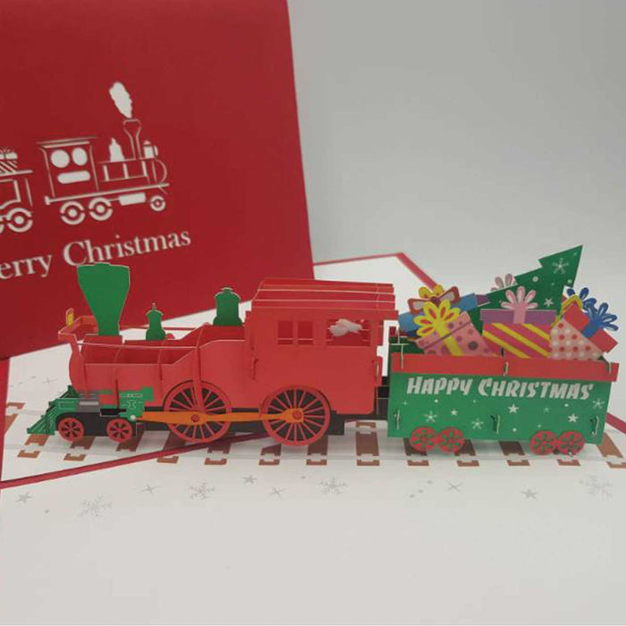 Christmas Train Pop Up Card