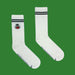 Claddagh Ring White Socks