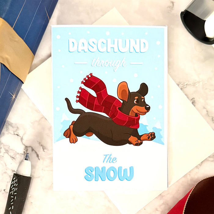 Daschund through the Snow