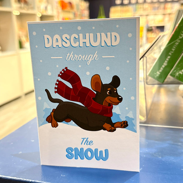 Daschund through the Snow