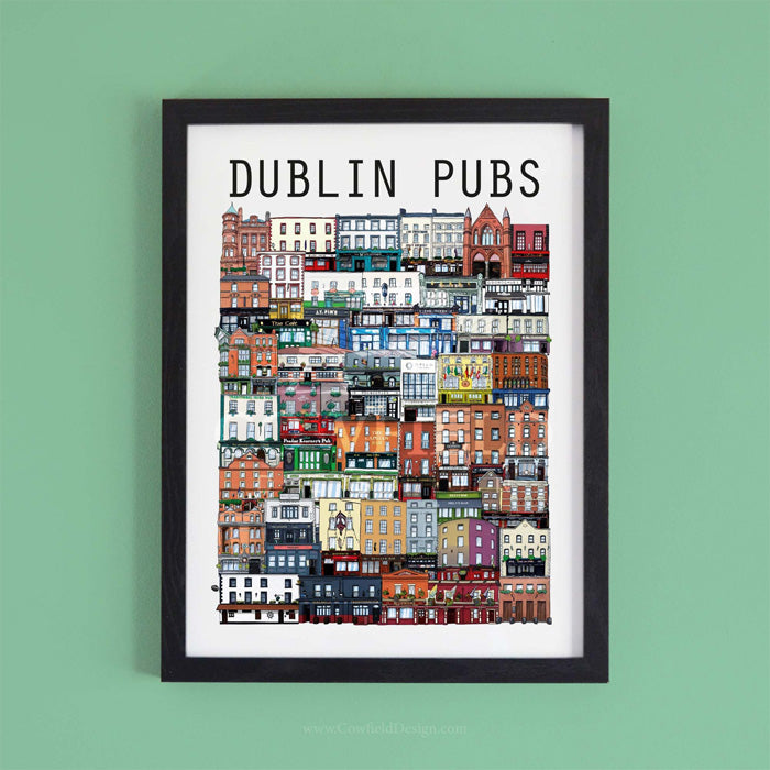 Dublin Pubs - Framed Print 8 x 10