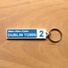 Dublin City Street Sign Keyring - Dublin Town