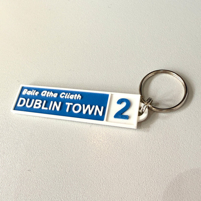 Dublin City Street Sign Keyring - Dublin Town