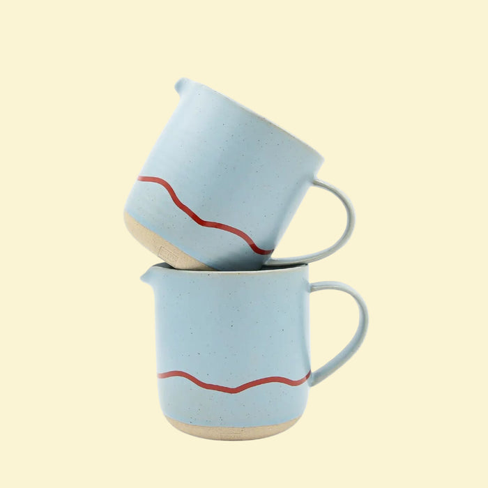 Keith Brymer Jones Studio Large Jug 400ml - Pebble & Red