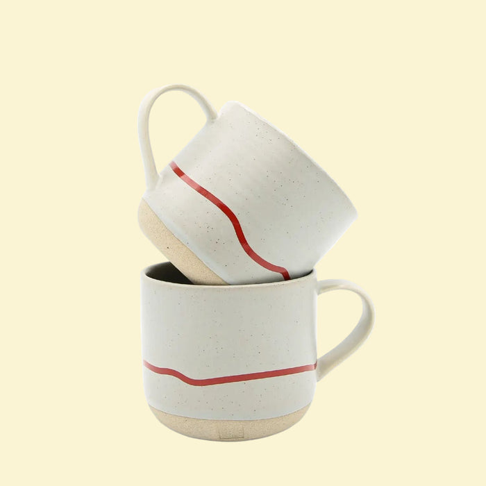 Keith Brymer Jones - Studio Mug 350ml - Pebble & Red