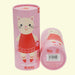 Pink cylindrical packaging with a cartoon cat design and 'Rex London' branding.