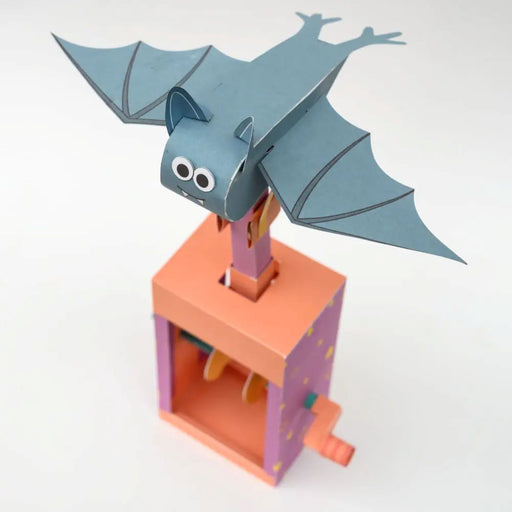 Fluttering bat, 3D paper animation kit