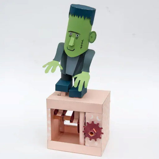 Frankie paper animation kit - moving as handle is turned to create shuffling effect

