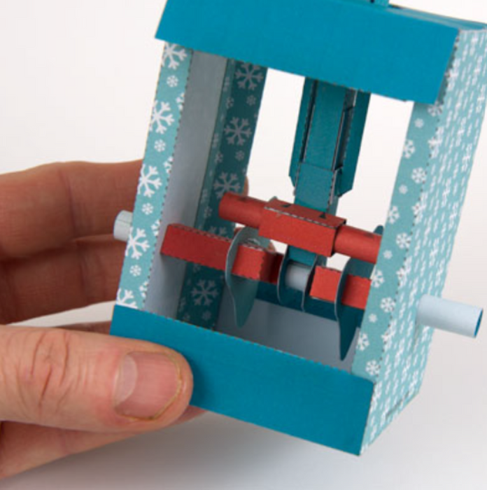 Flying Paper Santa - Rob Ives Paper Animation Kits