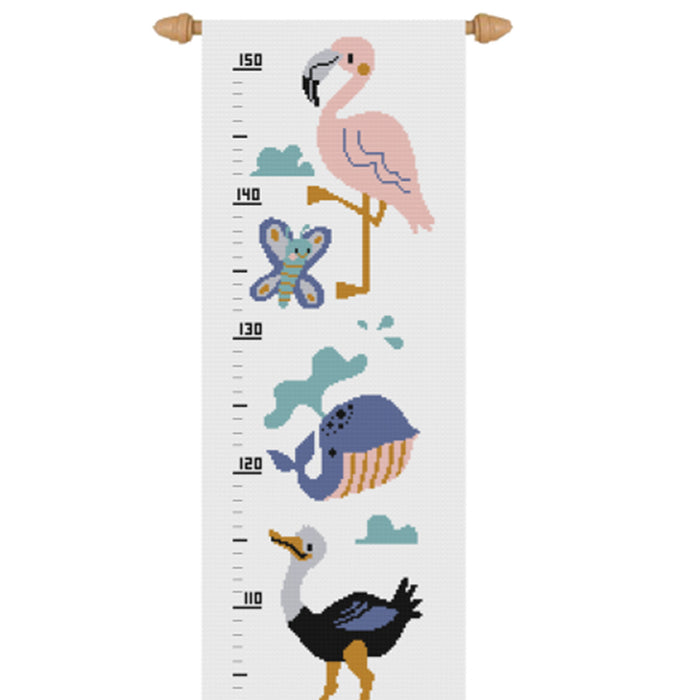 Children's Growth Chart Cross Stitch Kit