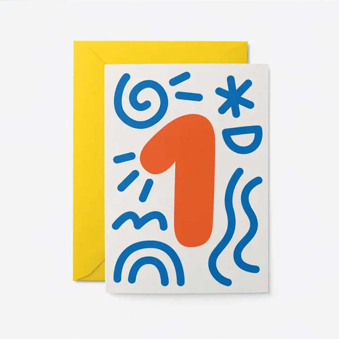 Graphic Card - Numbered Birthday Cards