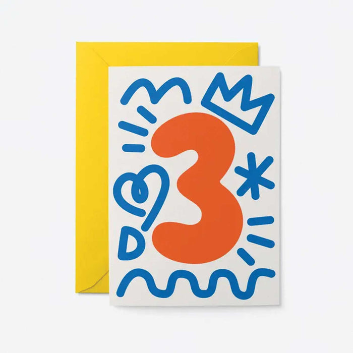 Graphic Card - Numbered Birthday Cards