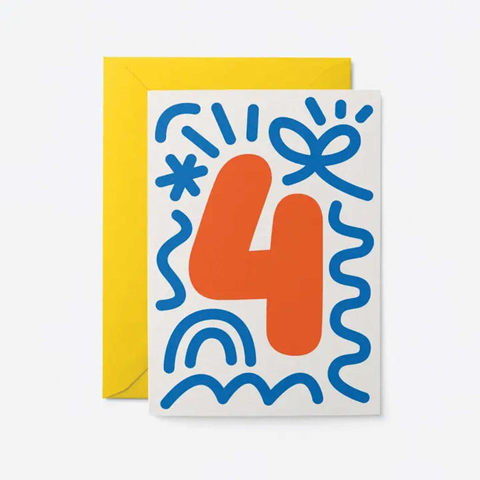 Graphic Card - Numbered Birthday Cards