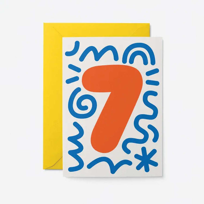 Graphic Card - Numbered Birthday Cards