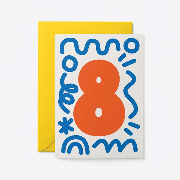 Graphic Card - Numbered Birthday Cards