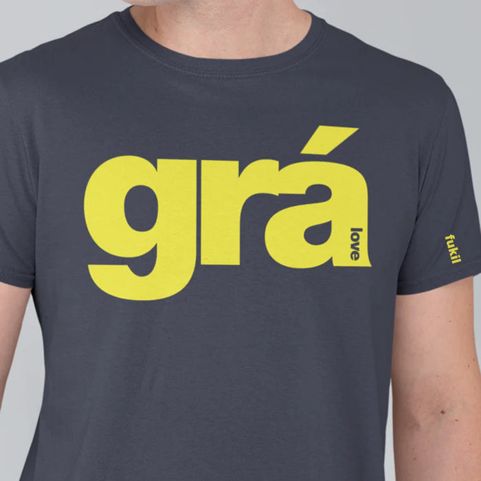 Gra T-shirt With Yellow Print