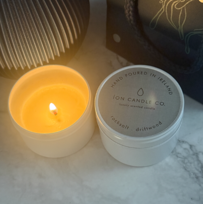 Rocksalt & Driftwood Candle Tin