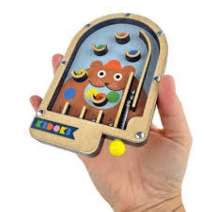 wooden pinball machine