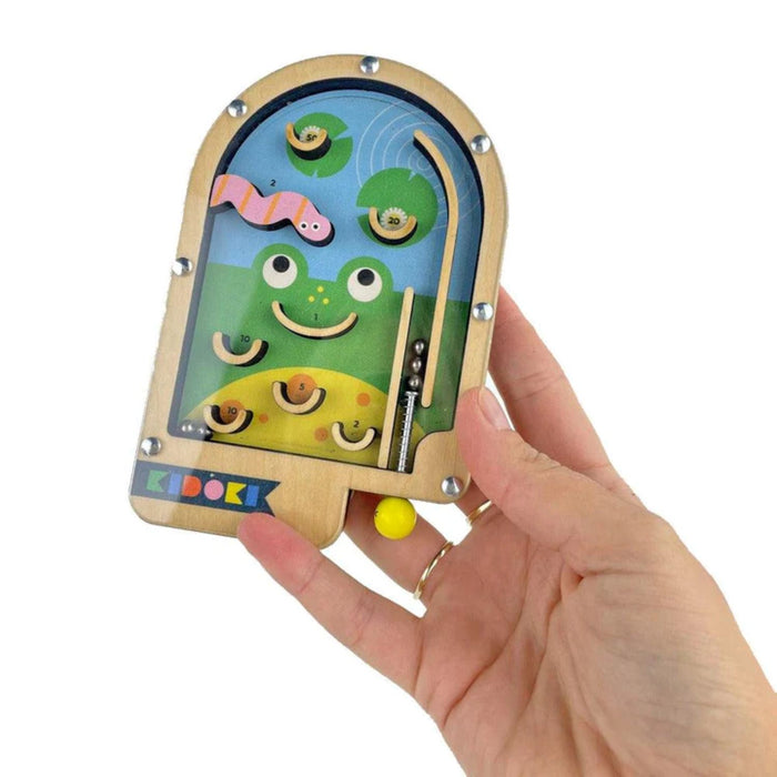wooden pinball machine