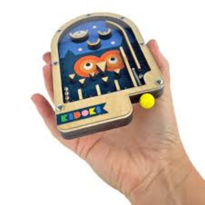 wooden pinball machine