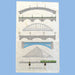 white tea towel with print of seven bridges on it