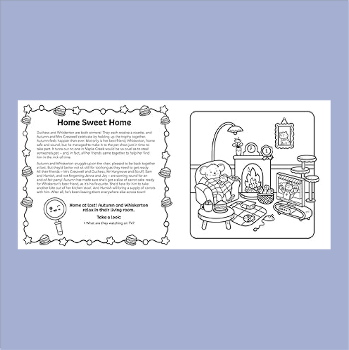 The Cat and The Clue - Colouring Mystery