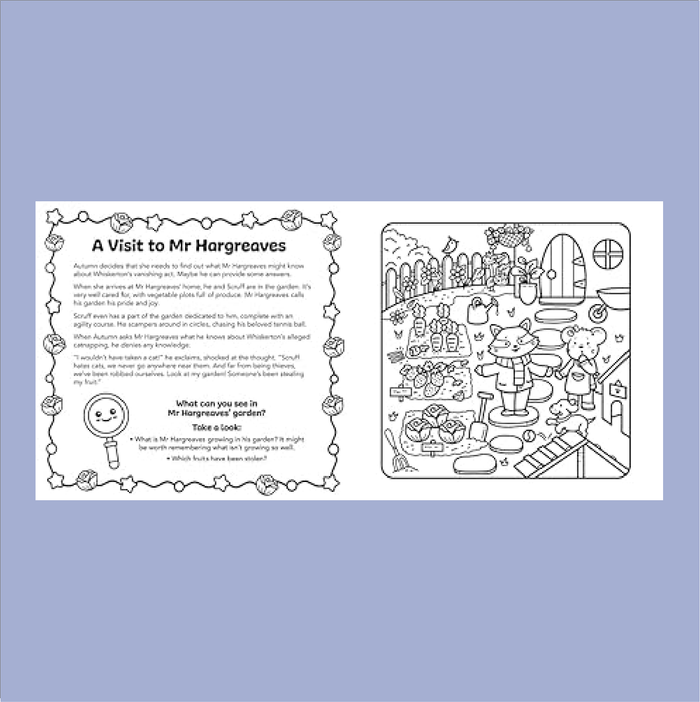 The Cat and The Clue - Colouring Mystery