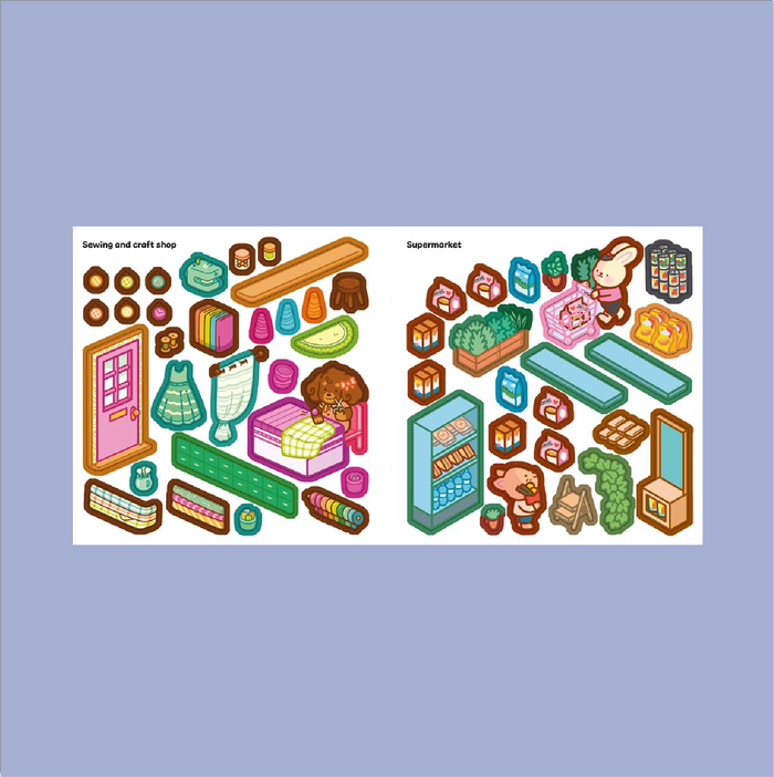 Cute and Cosy Stickers - Comfy Shops