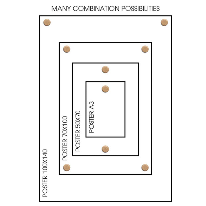 Magnetic Oak Dots - Set of 2