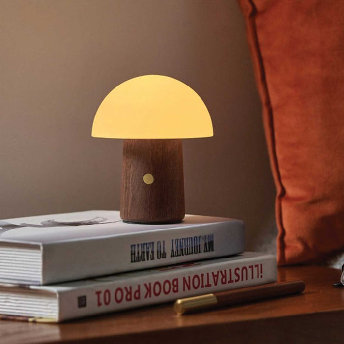 Alice Mushroom Lamp - Walnut Super Mini