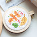 Mini Fall Leaves Cross Stitch Kit with autumn leaf design, perfect for beginners