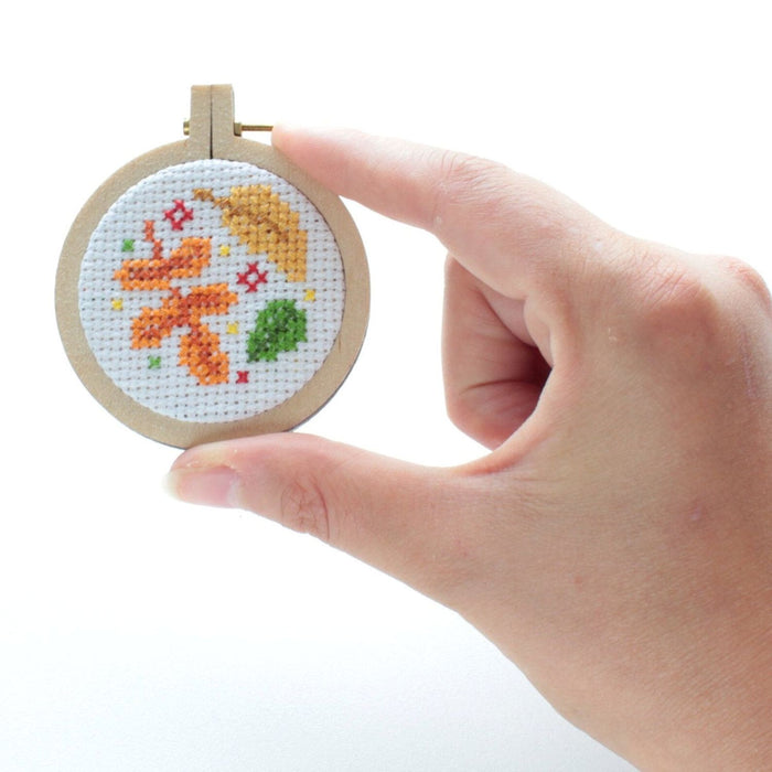 Mini Autumn Leaves Cross Stitch Kit