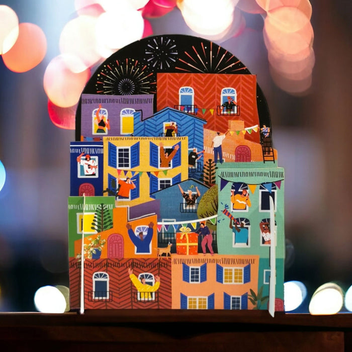 Miniature World Pop Up Card - House Party