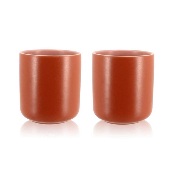 Outo 270ml Stoneware Cups- set of 2 - Paprika