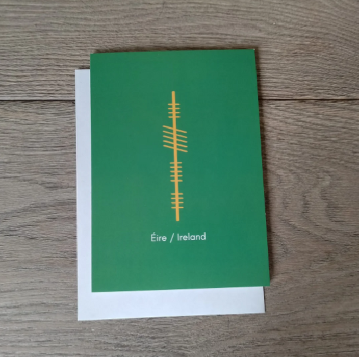 Ireland / Eire Ogham card