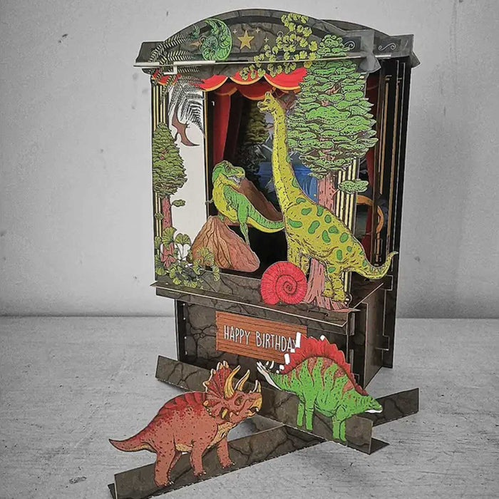 Paper Theatre Pop Up Card - Dinosaurs